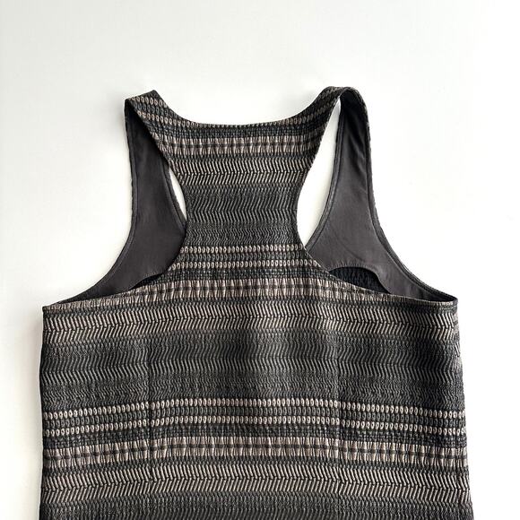 Emerson Fry Tuckernuck New York Made Stretch Jacquard Layering Gray Tank Dress 4 - Picture 3 of 9